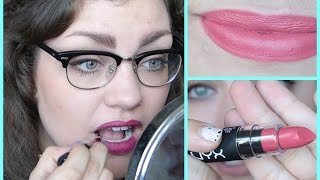 NYX Matte Lipstick First Impression  Review [upl. by Montana]