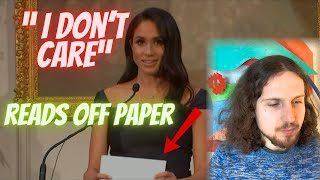 Reacting  Meghans MOST Disinterested Speech meghanmarkle [upl. by Atahs280]