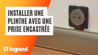 Plinthe déco Céliane Legrand  comment installer une plinthe avec une prise électrique encastrée [upl. by Aicitel]