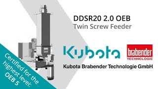 Kubota Brabender Technologie Certified OEB Feeding Technology pharmaceutical and chemical industry [upl. by Alinna]