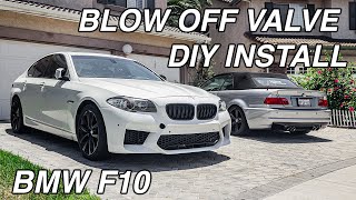 F10 535i TURBOSMART BOV INSTALL DIY amp POV  SOUNDS INSANE [upl. by Royo339]