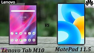 lenovo tab m10 vs huawei matepad 115 [upl. by Xet]