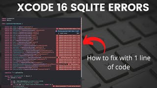 How to quickly solve XCODE 16 errors with SQLite DB [upl. by Hahseram]