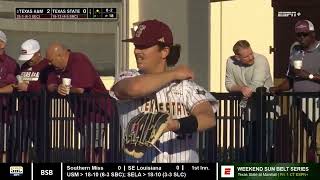 3 Texas AM vs Texas State  Full College Baseball 04022024 [upl. by Elleyoj]