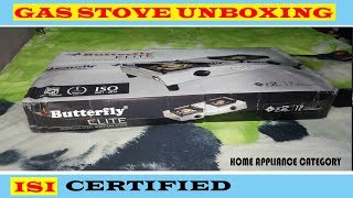 Butterfly elite2b Stainless Steel Manual Gas Stove 2 Burners Unboxing amp Overview [upl. by Arza]