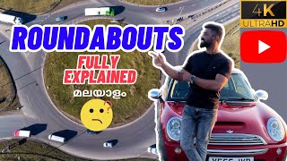 Roundabouts fully EXPLAINED for your driving practical test in UK Malayalam  vibes of uk life [upl. by Econah]