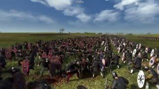 Total War Attila Unit Spacing and Formation Attack Mod Example [upl. by Housum]