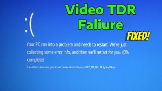 How To Fix Video TDR Faliure  atikmpagsys in Windows 11 [upl. by Siravaj]