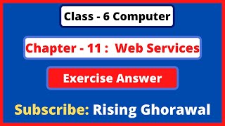 Computer Class 6 Chapter 11 Question answer  Class 6 Computer Lesson 11 Exercise Solution [upl. by Redle679]