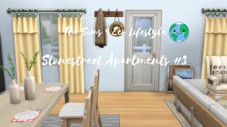 Stonestreet Apartments 3 Rennovation  The Sims 4 Eco Lifestyle [upl. by Noemad]