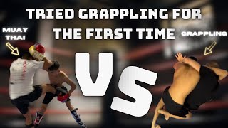 I TRIED GRAPPLING FOR THE FIRST TIMEMUAY THAI AND GRAPPLING SPARRINGI’M 14 [upl. by Elish]