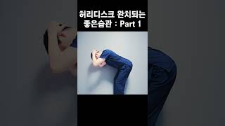 허리디스크 완치되는 좋은습관 part 1 [upl. by Artapoelc643]