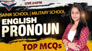 English Sainik School  Military School  Pronoun MCQ Questions  Sainik School Online Classes [upl. by Elleined]