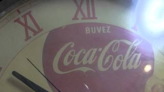 Bubez CocaCola wall mount clock コカ・コーラ壁がけ時計 [upl. by Centonze]