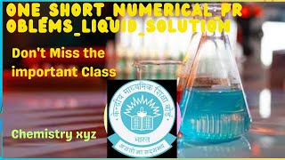 oneshortsof liquidSolutionsnumericalsNumericalProblems fullrevision chemistrynotes [upl. by Jezreel]