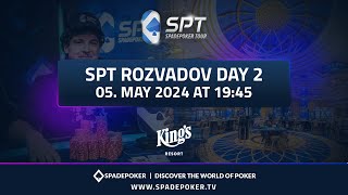 🇨🇿 SPT ROZVADOV MAIN EVENT  DAY2 Kings Resort 🇨🇿 spadepoker poker [upl. by Nosnar]