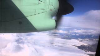 Wideroe Dash 8 Short field Performance and STUNNING Full Flight from Sandane to Sogndal HD [upl. by Mosley]