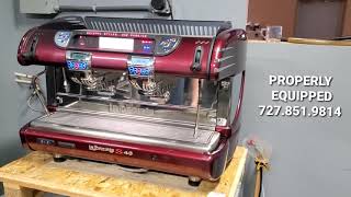 La Spaziale S40 Seletron 2 Semi Automatic Espresso Machine [upl. by Nwahsek]