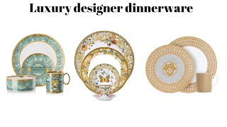 Luxury dinnerware  Versace Dior Prada DampG Tiffany amp Co and Aquazzura  Anesu Sagonda [upl. by Elyak]