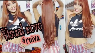 Do loiro ao ruivo acobreado  FIQUEI RUIVA ❤ [upl. by Arebma]