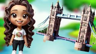 London Bridge is Falling Down Song🎵 Classic Nursery Rhyme for Kids  London Bridge Poem with Lyrics [upl. by Clareta]