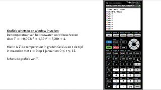 Grafiek schetsen en window instellen TI84 Plus CET [upl. by Gromme]