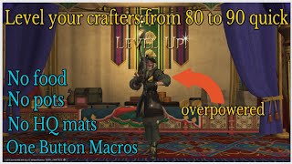 How to level your crafters from 80 to 90 before dawntrail [upl. by Abisha]