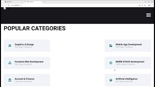 Node js MongoDB Atlas and ReactJS Job Portal with Mern Stack [upl. by Ztnahc479]