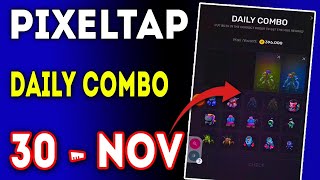 Pixel Tap Daily Combo 30 nov 2024  Today Pixeltap By Pixelverse Daily Combo  AGP  pixeltap [upl. by Selrac]