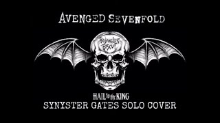 Hail To The King  Avenged Sevenfold Synyster Gates Solo Cover with tabs [upl. by Erek]