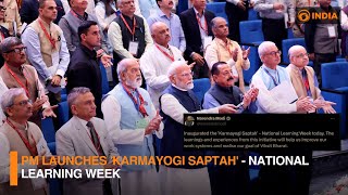 PM launches ‘Karmayogi Saptah’ – National Learning Week  DD India [upl. by Tara]