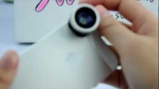 ClipOn Fisheye Lens for iPhone iPod iPad Samsung [upl. by Fredrick]