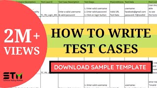 How To Write TEST CASES In Manual Testing  Software Testing [upl. by Atinrahc10]