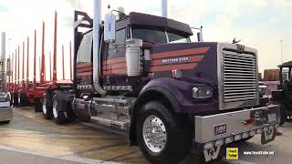 Western Star 4900 SF Customized Log Hawler Truck  Exterior Walkaround [upl. by Devland451]