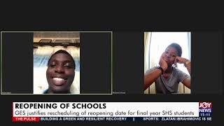 Change justifies rescheduling of reopening date for final year SHS students  The Pulse 6421 [upl. by Tybie]