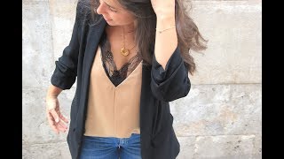 DIY Costura Como hacer camiseta lencera patrones gratis [upl. by Aicella]