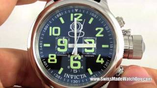 Invicta Watches Mens 7000 Signature Russian Diver Chronograph Leather Strap Swiss Watch [upl. by Luelle]