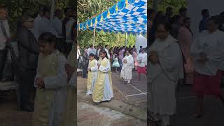 Auxiliary Bishop of Goa and Daman Simião Purificação Fernandes at MANDREM THIRAVNNIM SONVSKAR [upl. by Todd]