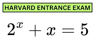 Can You Solve this Harvard Entrance Exam Question [upl. by Keelby]