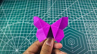 tutorial kupu kupu kertas origami mudah [upl. by Manella]