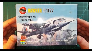 Airfix P1127 Unboxing a 60 year old kit 172 [upl. by Viafore]