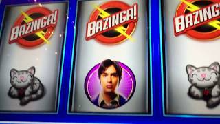 Aristocrat The BIG Big Bang Theory Slot Bazinga Bonus Wheel Big Win [upl. by Reviere]