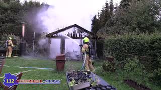 Tuinhuis verwoest door brand in Kilder [upl. by Armat178]