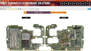 vivo y51A charging line  vivo y51a charging line  vivo y51 charging diagram  OMG mobile 10 [upl. by Elyac52]