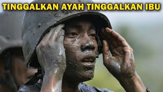 Tinggalkan Ayah Tinggalkan Ibu Lirik  Kumpulan Lagu TNI [upl. by Akinehs]