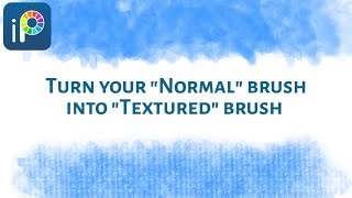 How to turn a NORMAL BRUSH into TEXTURED BRUSH  Ibispaint X Tutorial  stepbystep [upl. by Erlinna]