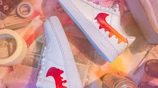 Mon premier custom de Nike AF1 [upl. by Esenwahs]