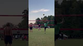 Late game big time block volleyballworld grassvolleyball volleyballblocks championship musica [upl. by Sundstrom]