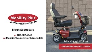 Pride Victory LX Sport  Easy Instructions for Charging [upl. by Adnohsad660]