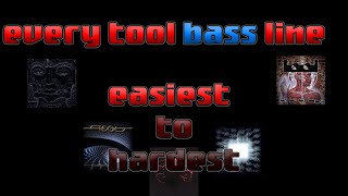 every Tool Bass line Ranked easiest the hardest [upl. by Eelaras]